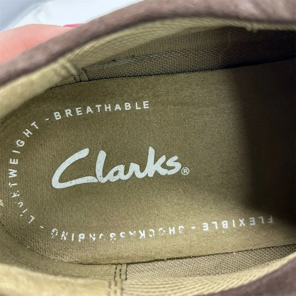 Clarks Men's Brown Leather Loafers Size 13M Casual Lace Up Shoes
